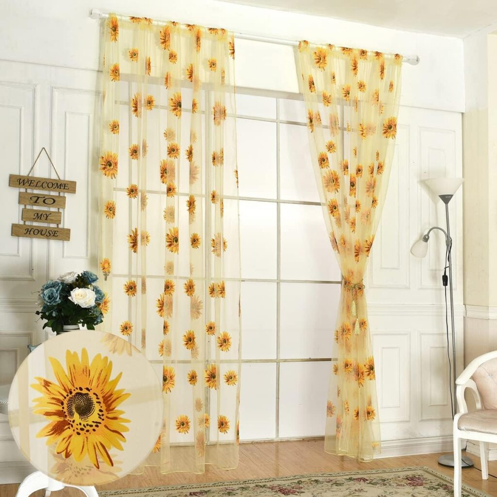 Sunflower Window Curtain