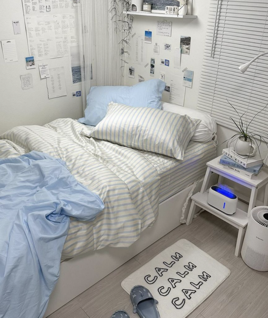 Dorm Room Blue And White