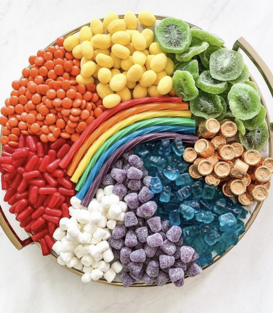 St Patricks Day Rainbow Tray