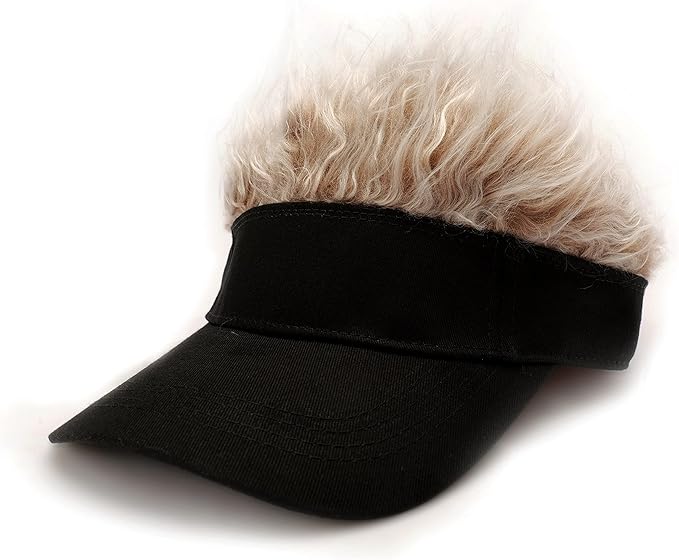 Visor Hat With Hair