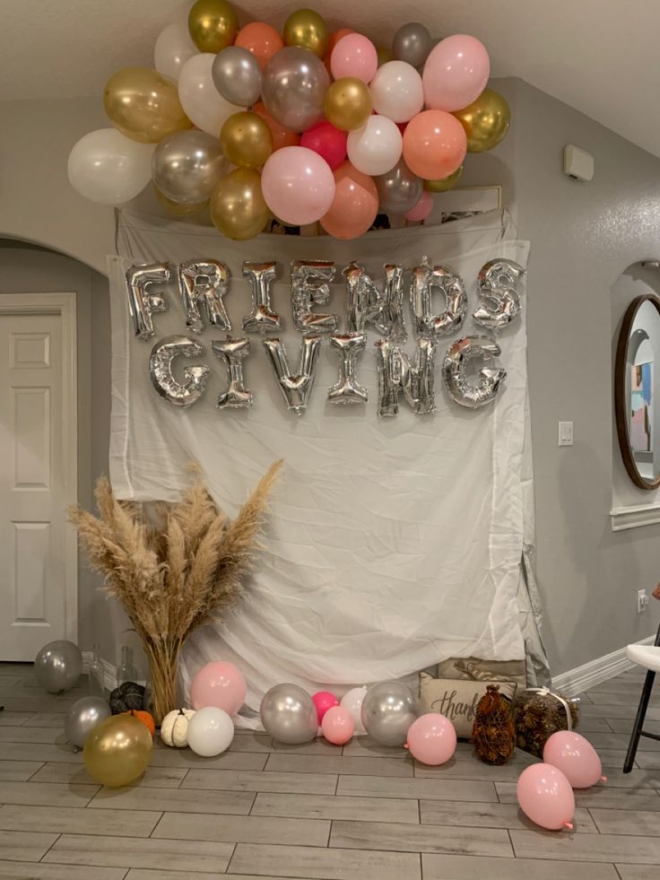 Friendsgiving Photo Booth Set Up