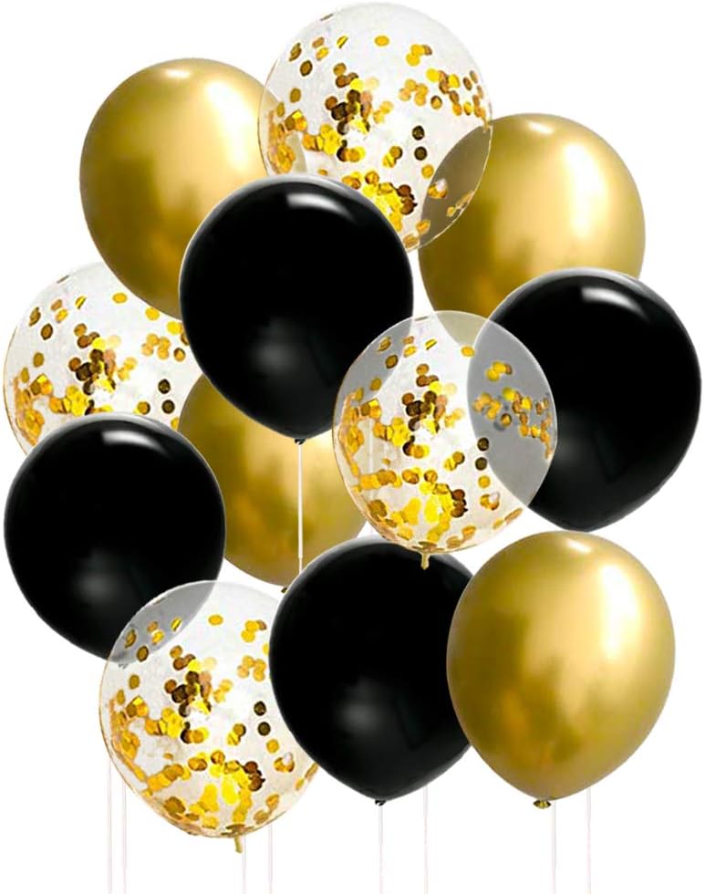 Black And Gold Balloons