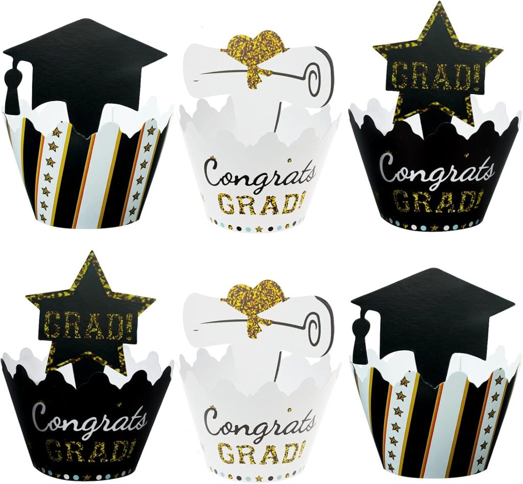 Decoration For Cupcakes Grad Cap