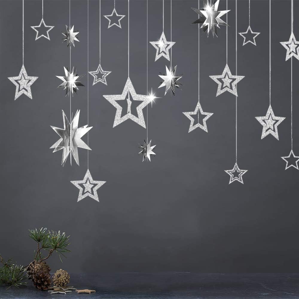 Silver Star Garlands