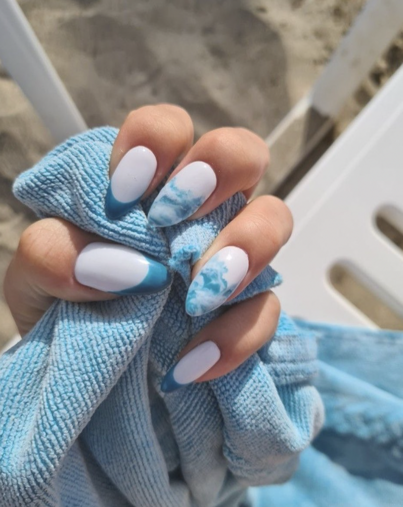 Ocean Inspired Beach Nails