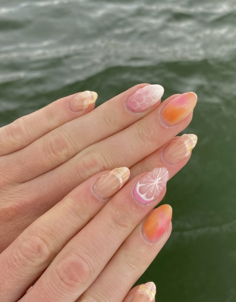 Peachy Beach Nails