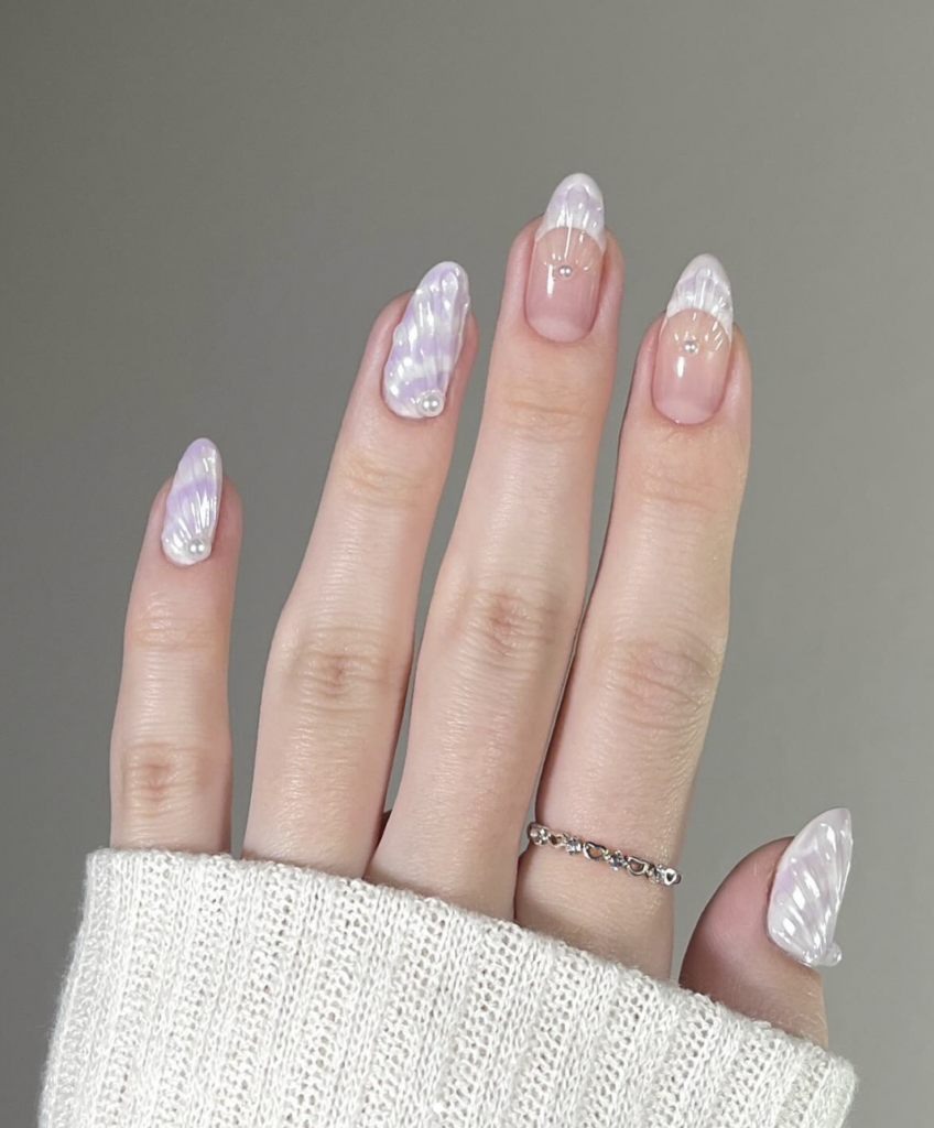 Pearly Beach Nails