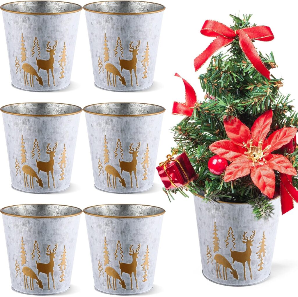 Christmas Galvanized Bucket