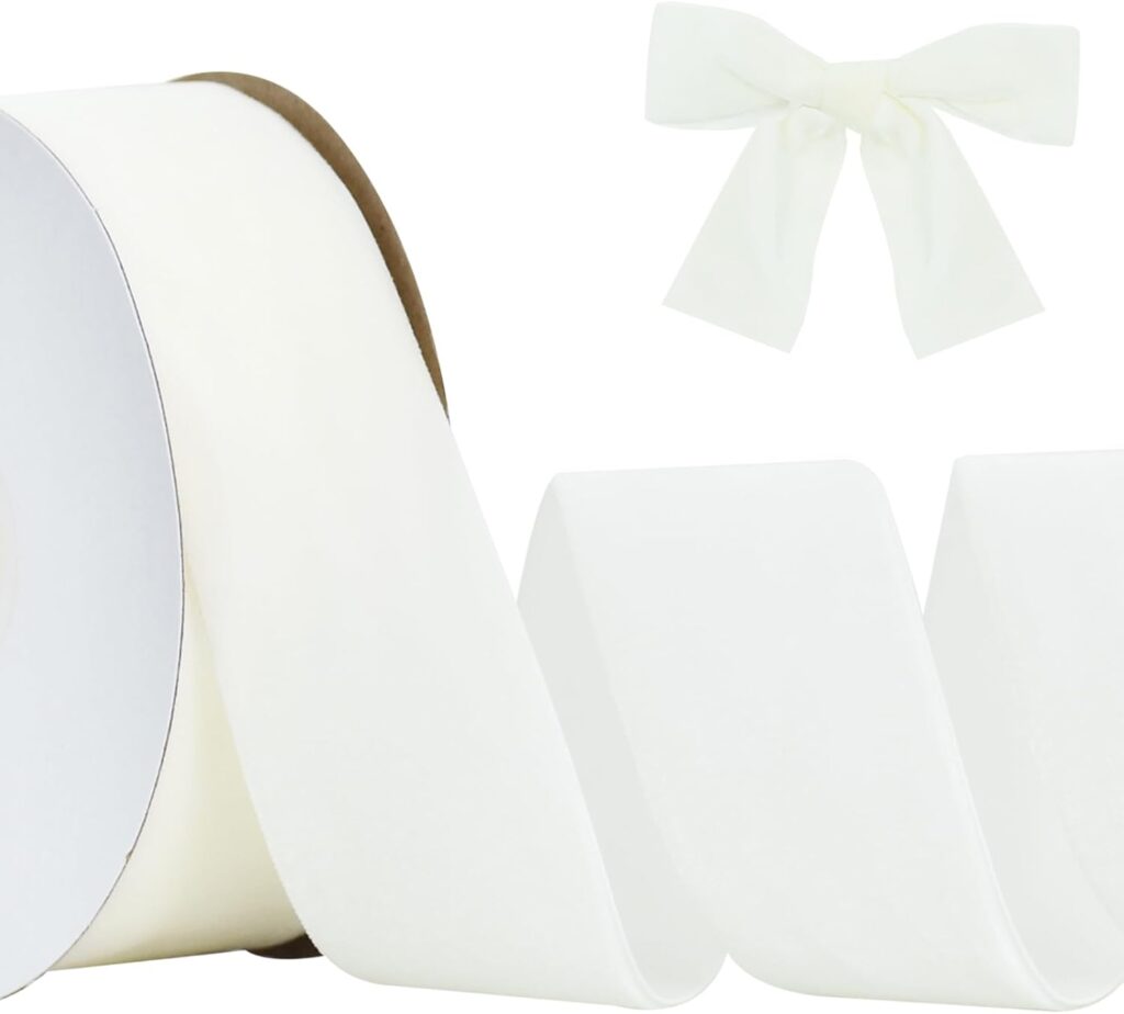 White Velvet Ribbon