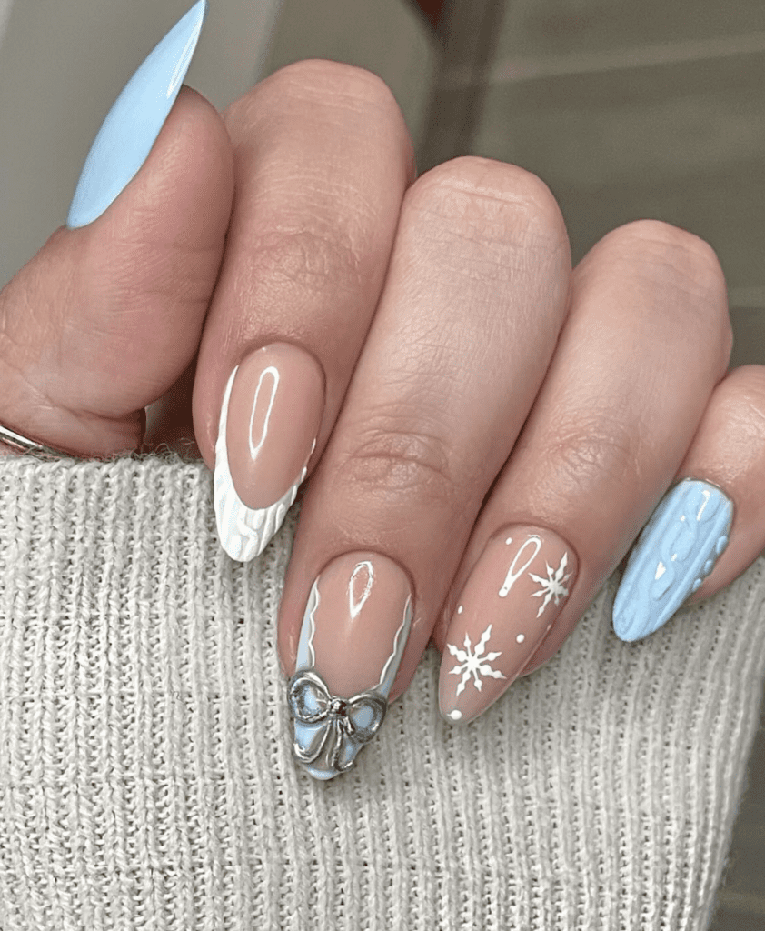 Dainty Winter Wonderland Nails