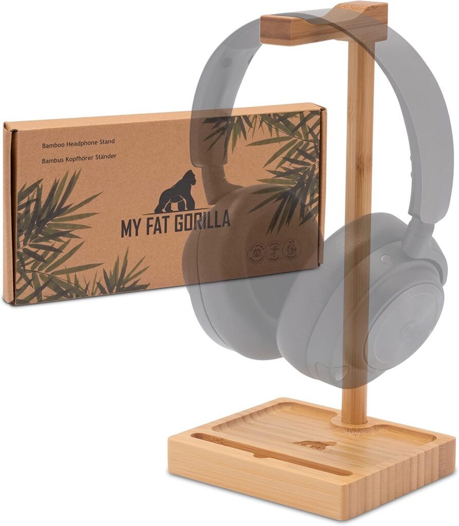 Bamboo Headphone Stand