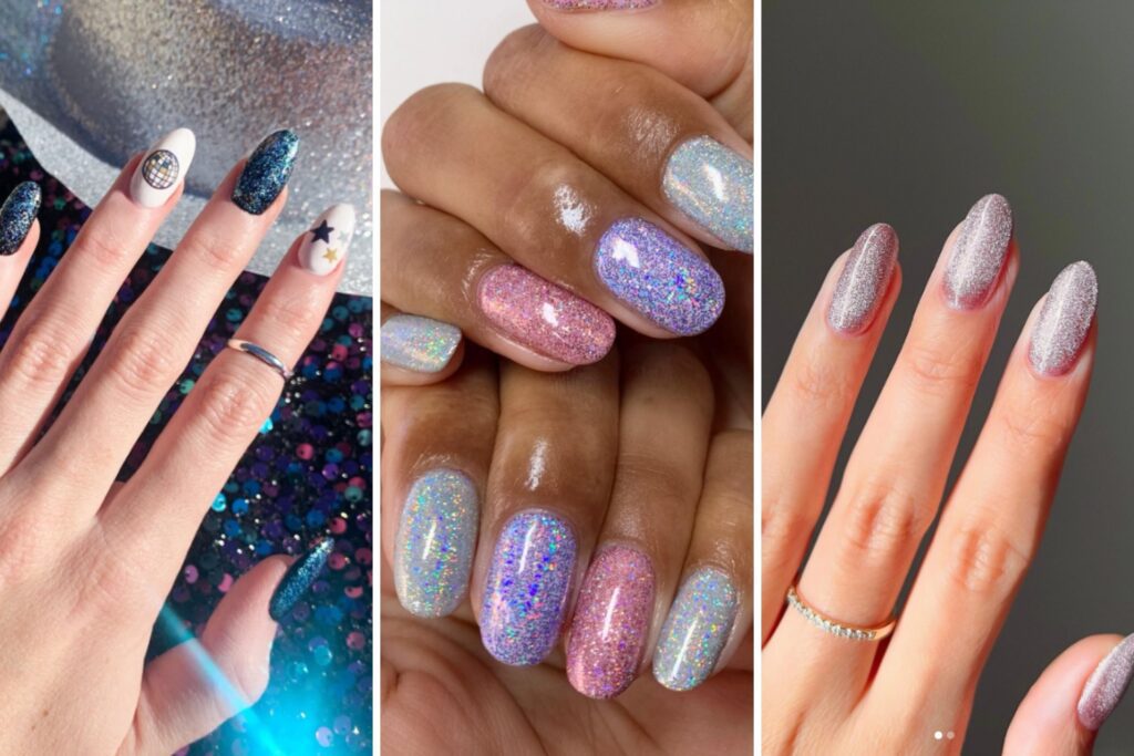 Festive New Years Eve Nails Featured Image