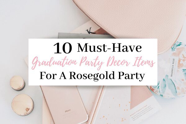 Rosegold Graduation Party Header