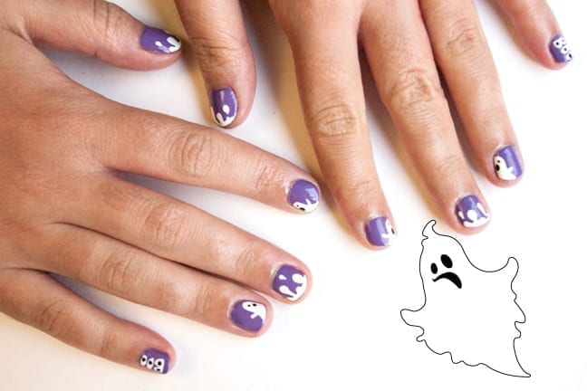 Halloween Ghost Nails