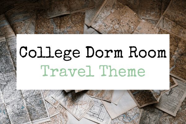 College Dorm Room Travel Theme Header