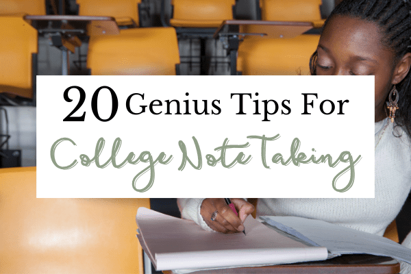 College Note Taking Tips Header