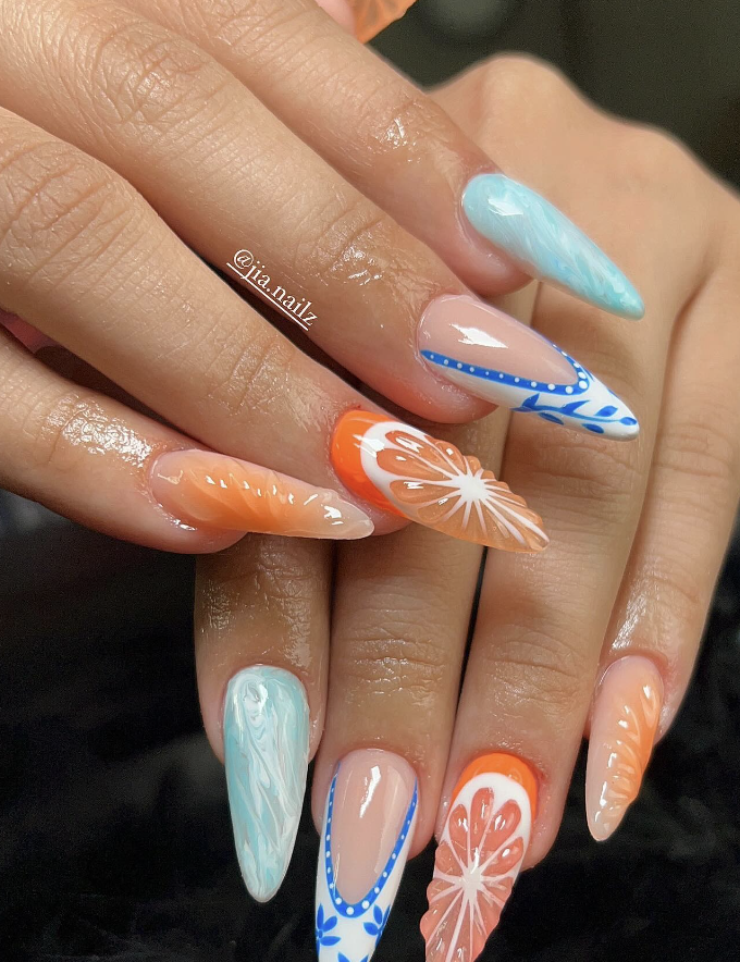 Summer Jelly Nails