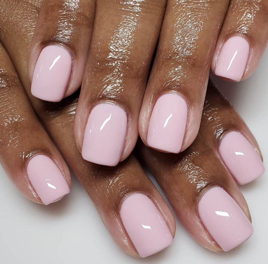 Classic Pastel Pink Manicure