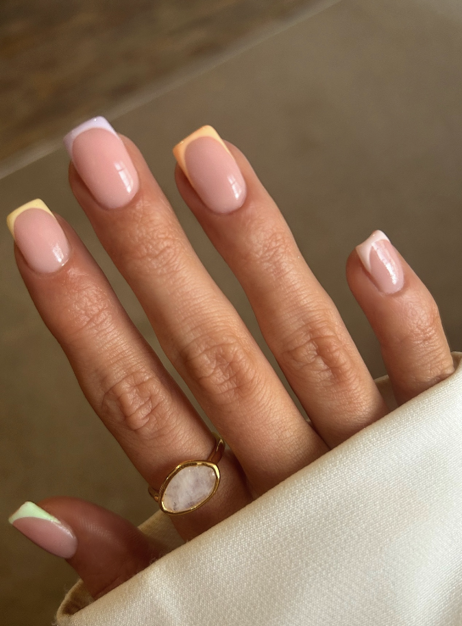 Pastel French Manicure