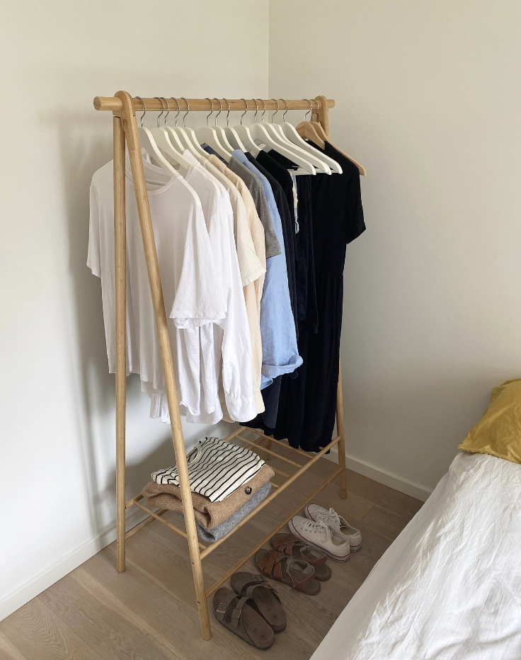 Capsule Wardrobe Rolling Rack