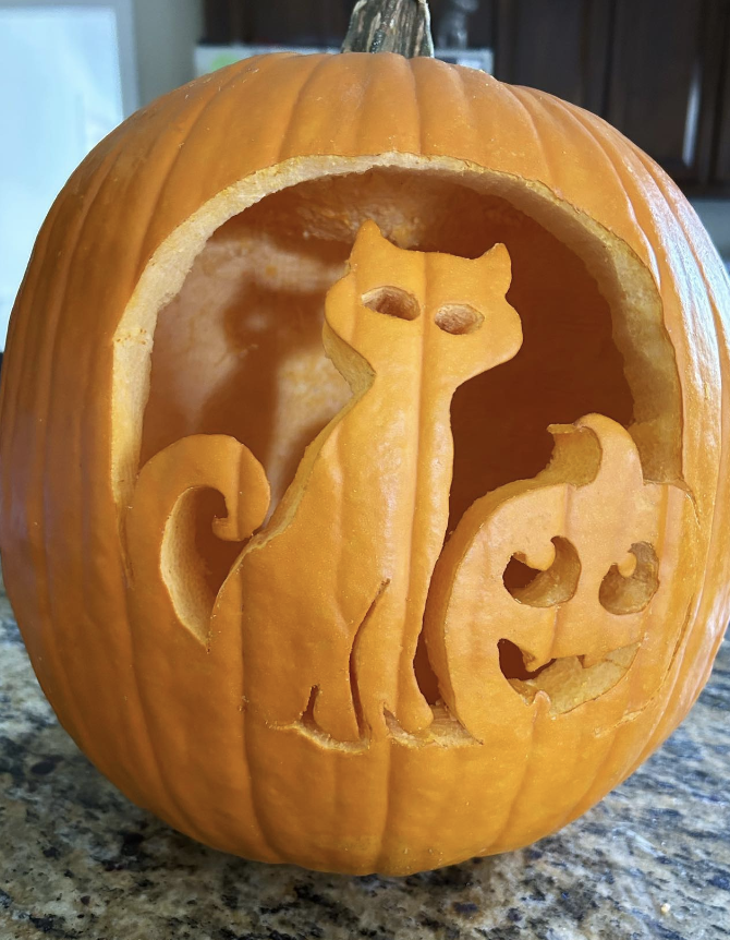 Cat Silhouette Pumpkin