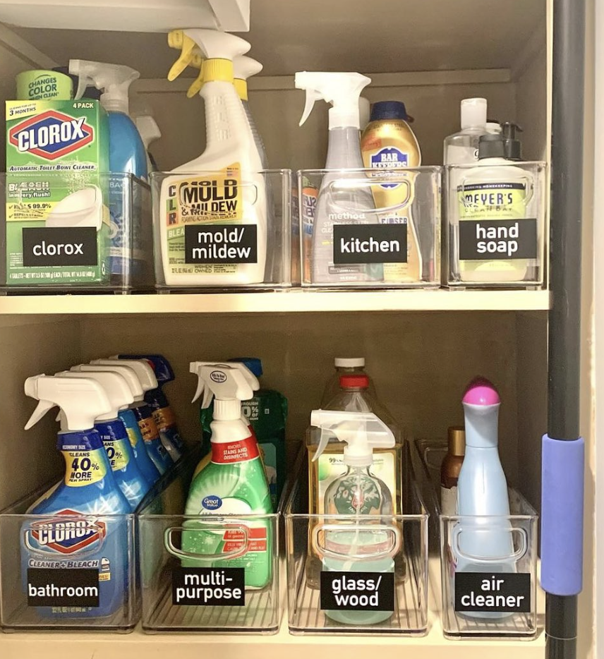 Cleaning Supplies Organization