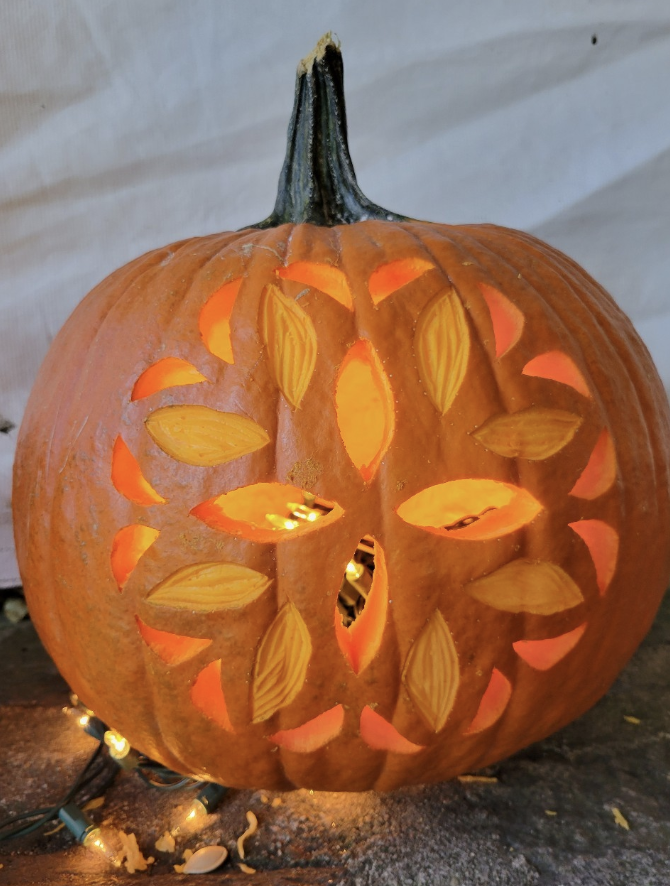 Geometric Pattern Pumpkin