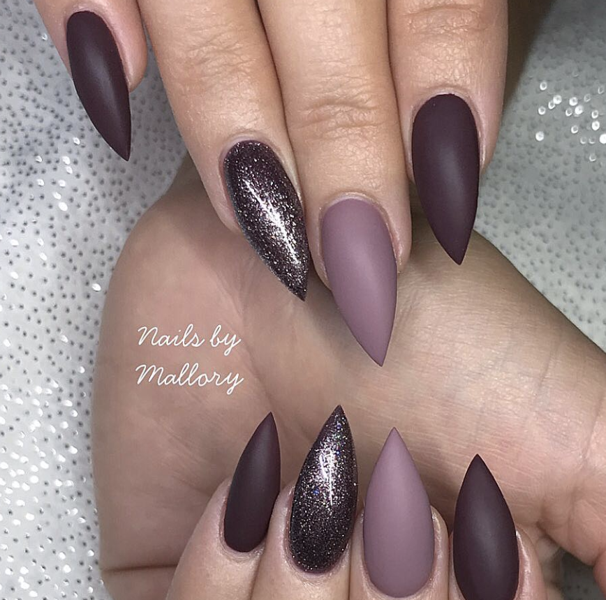 Smokey Amethyst Nails