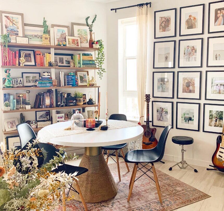 Quirky Color Coded Bookshelf