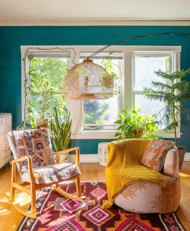 Sunny Bohemian Living Room