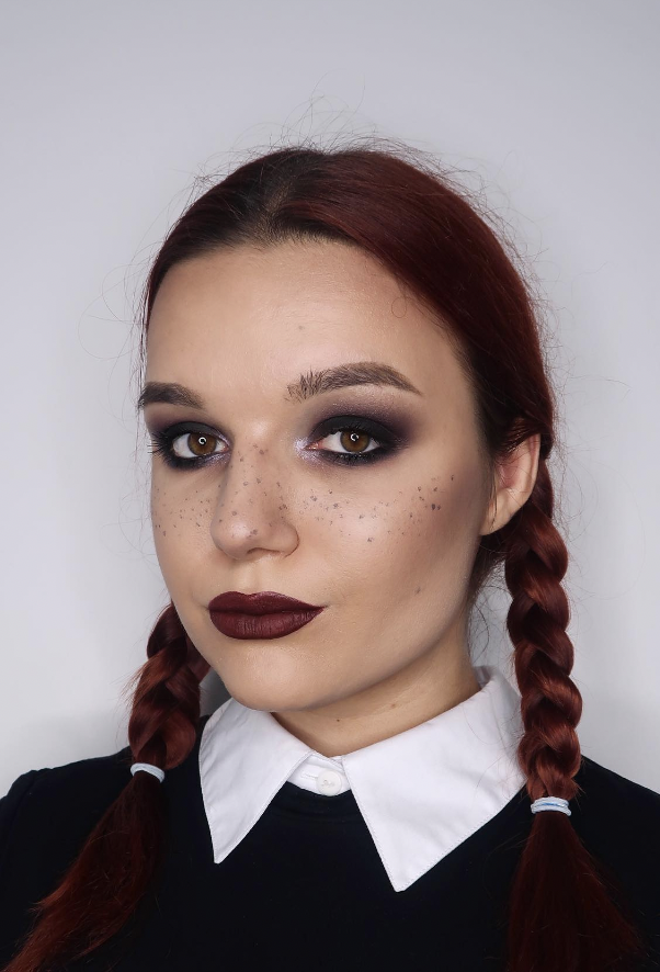 Wednesday Addams Makeup