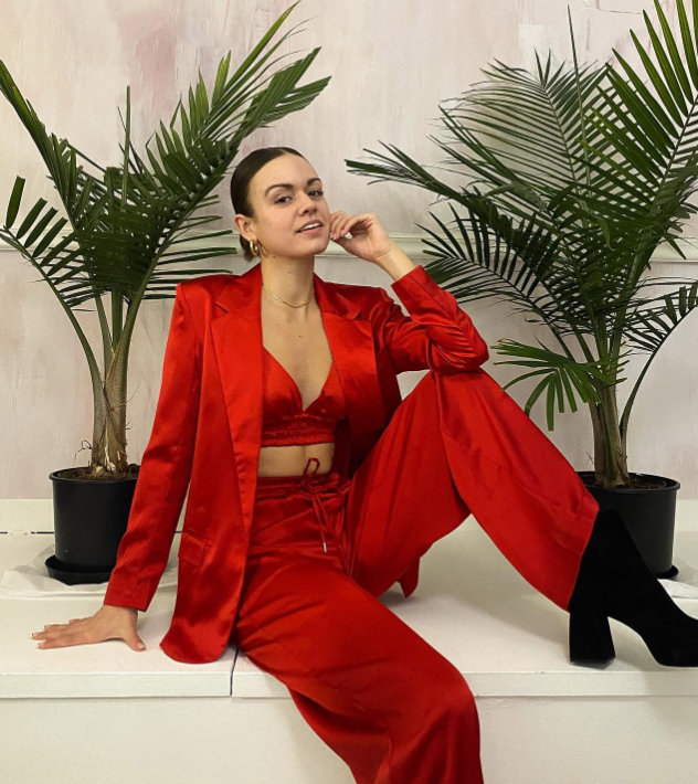 Red Suit Outfit