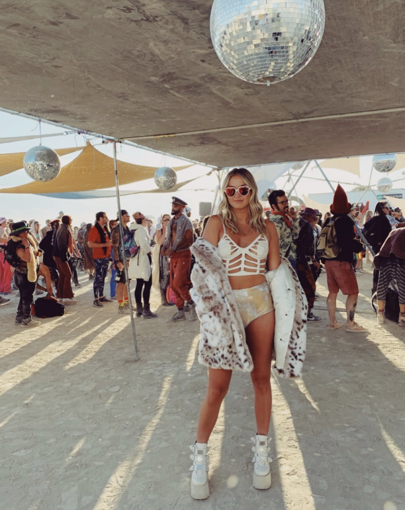 Fur Jacket And Heart Sunglasses Outfit