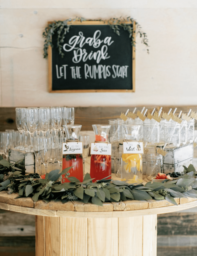 Baby Shower Infused Water Station