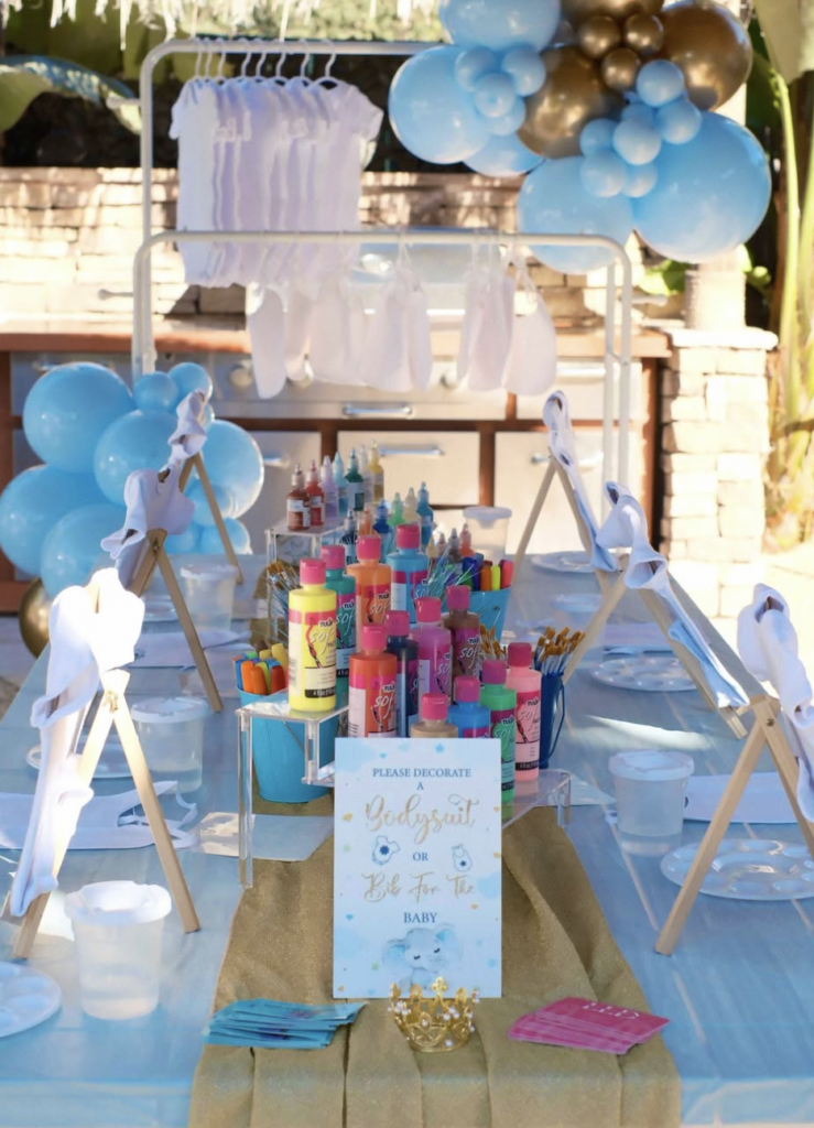 Decorate Onesie Baby Shower Activity