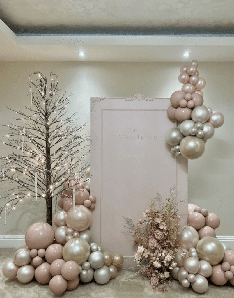 Rose Gold Baby Shower Theme